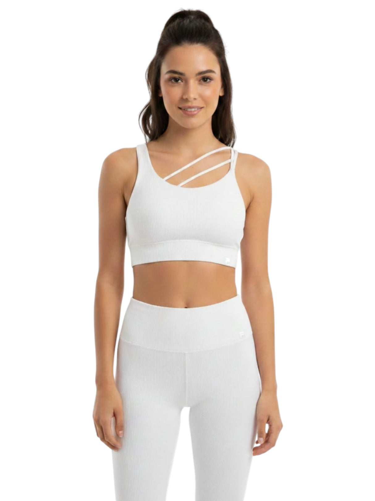 Image for Women's Ribbed Sport Bra,White