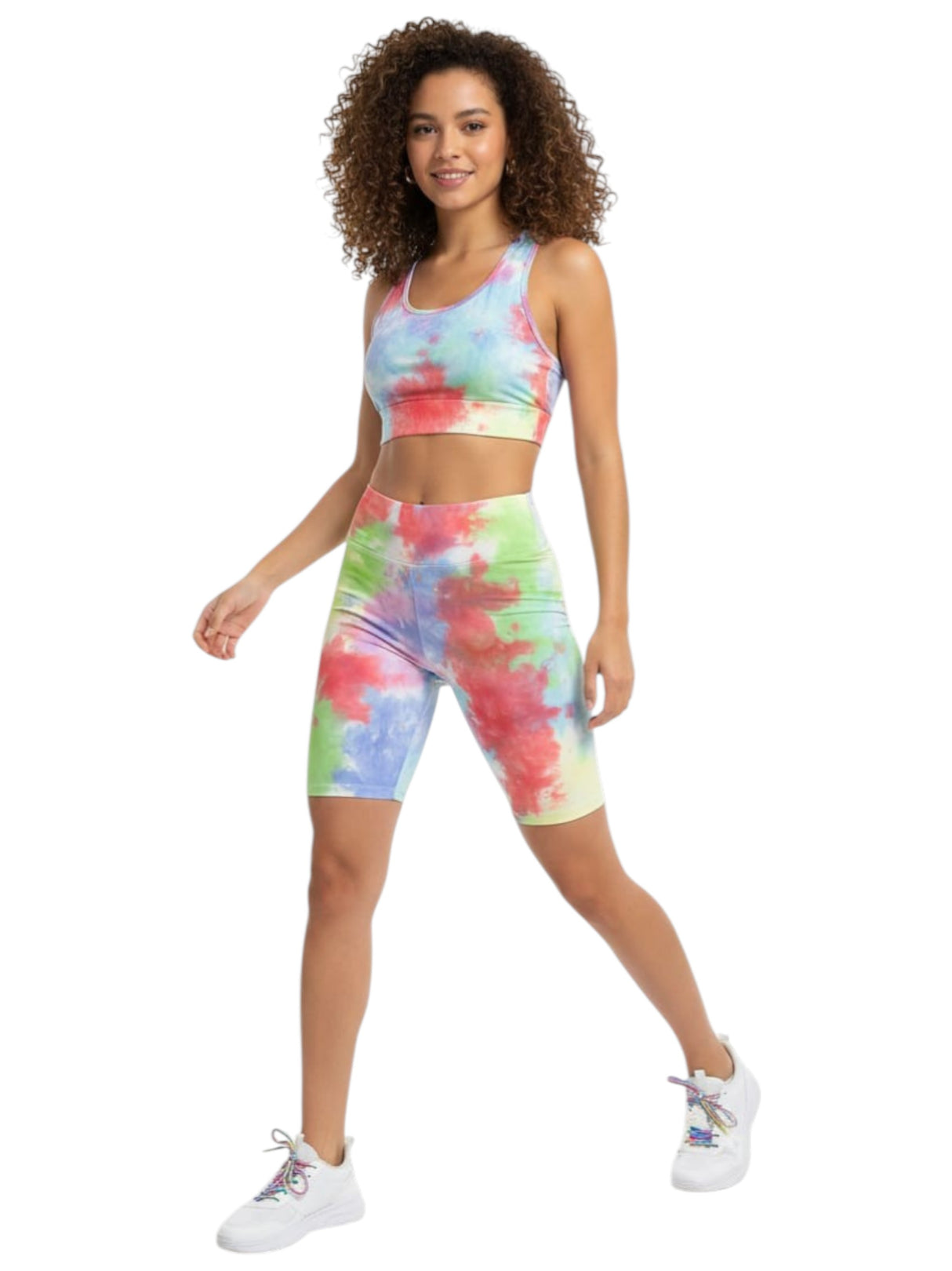 Image for Women's Colorblocked Printed Sport Short,Multi
