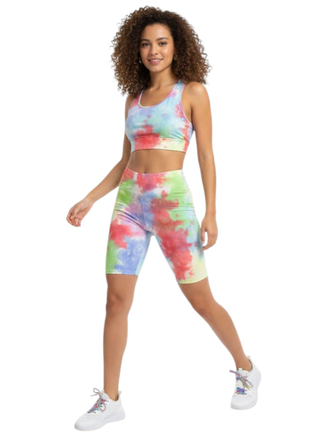Image for Women's Colorblocked Printed Sport Short,Multi