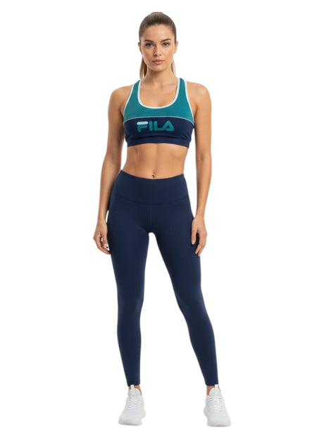 Image for Women's Colorblocked Sport Bra,Dark Turquoise