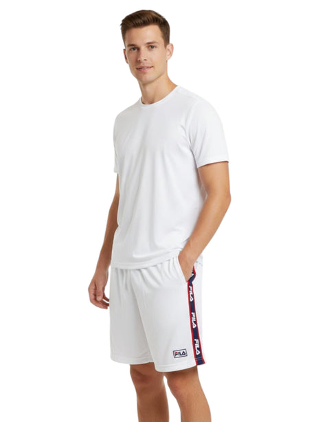 Image for Men's Textured Colorblocked Short,White