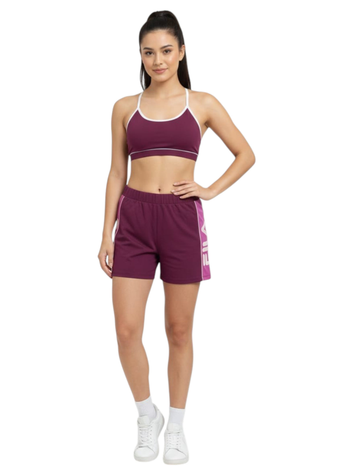 Image for Women's Colorblocked Sport Short,Mauve 