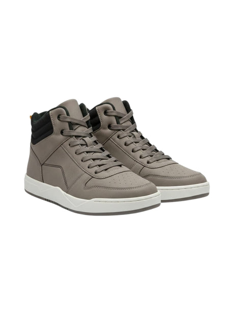 Image for Men's Textured High Top Shoes,Dark Stone