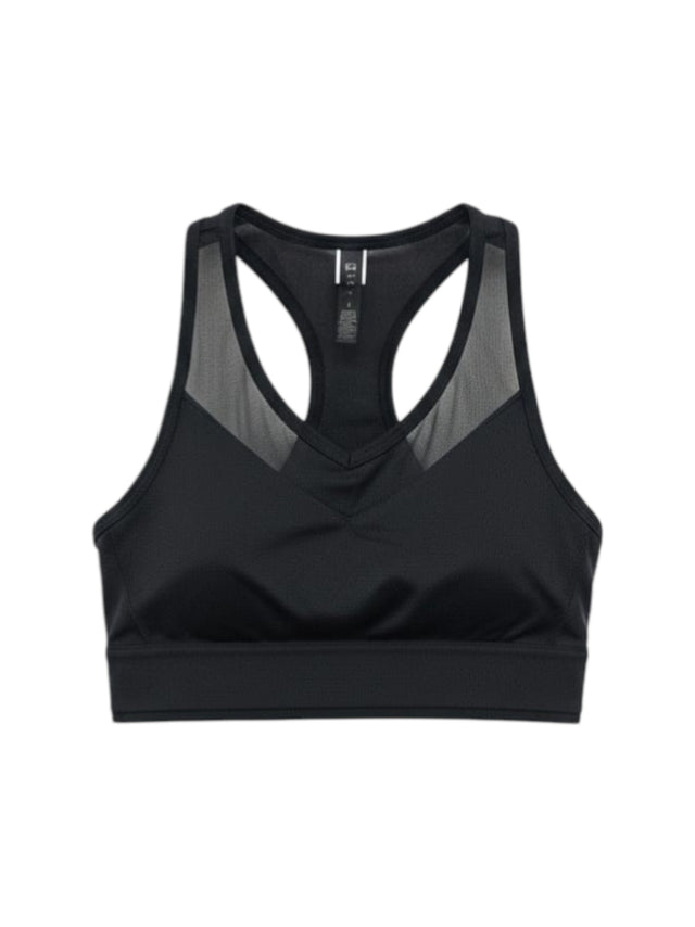 Image for Women's Mesh Plain Sport Bra,Black