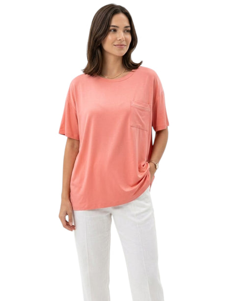 Image for Women's Plain Top,Dusty Coral