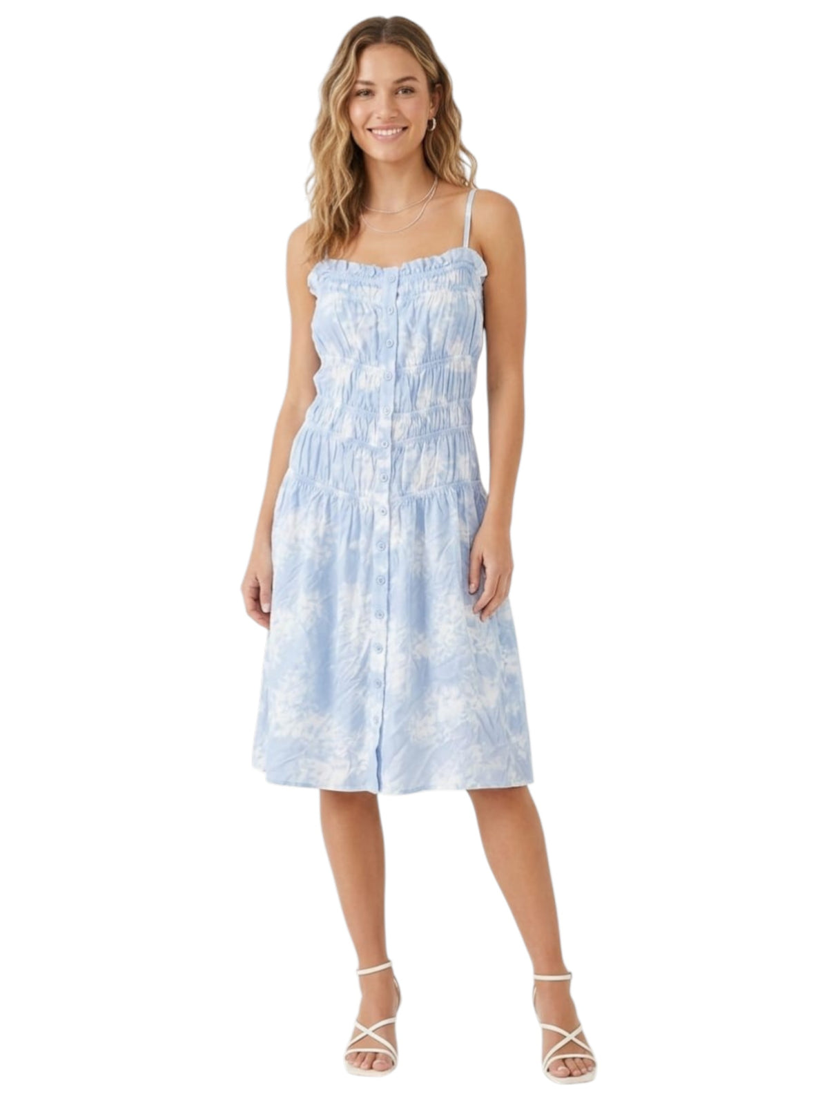 Image for Women's Printed Dress,Blue