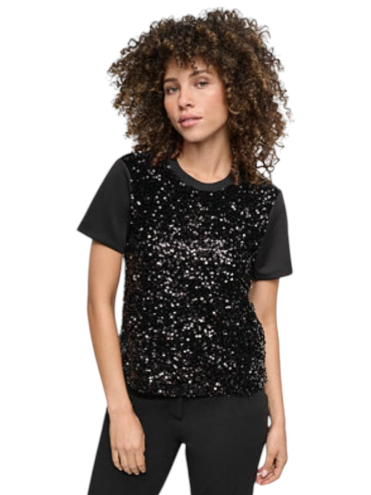 Image for Women's Sequined Top,Black