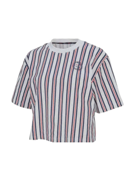 Image for Womens Multi Colored Striped Top,White