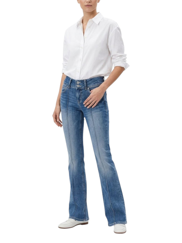 Image for Women's Washed Jeans,Blue