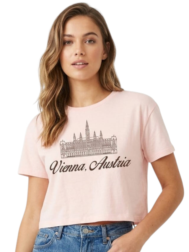 Image for Women's Printed Top,Light Peach