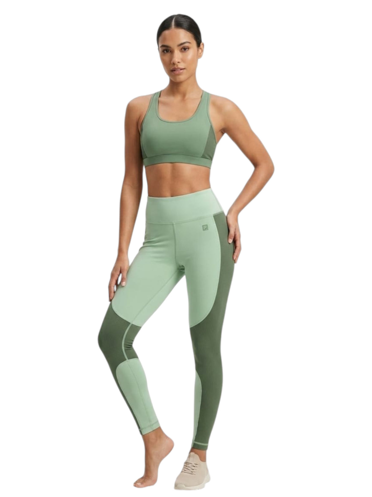 Image for Women's Colorblocked Legging,Green