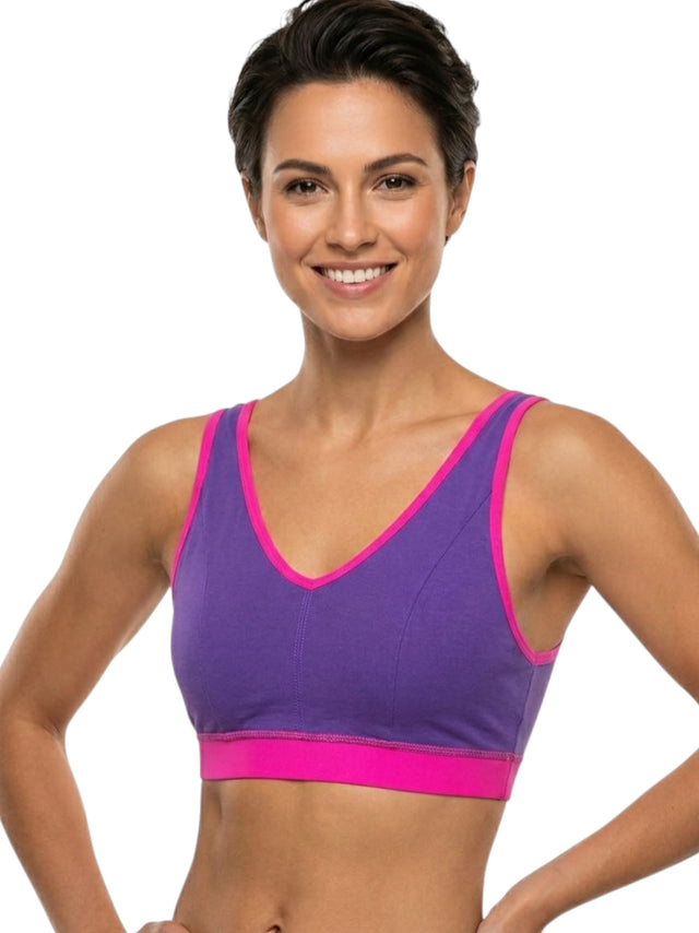 Image for Women's Ribbed Sport Bra,Mauve