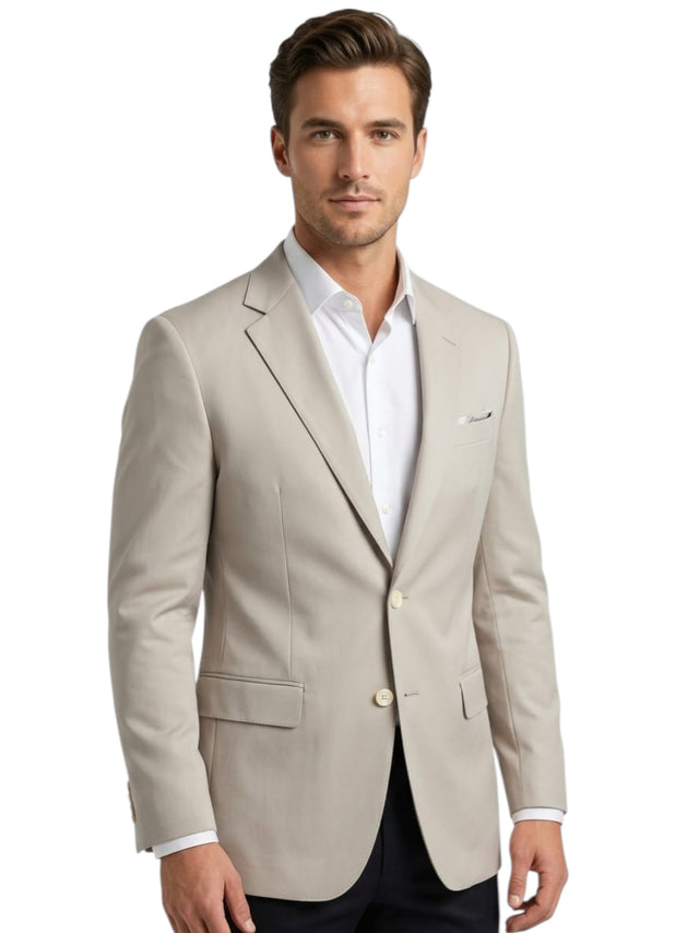 Image for Men's Plain Blazer,Stone