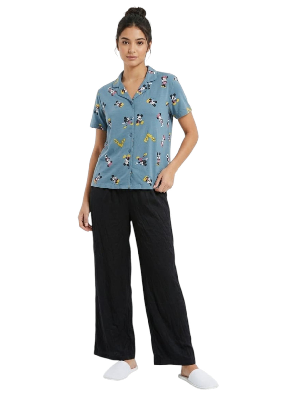 Image for Women's Plain Sleepwear Pant,Black