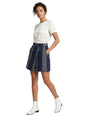 Image for Women's Fringe Striped Skirt,Navy