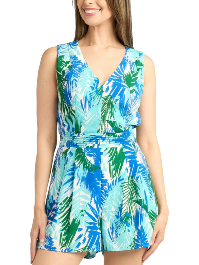 Image for Women's Multi Colored Print Jumpsuit,Multi