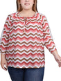 Image for Women's Zigzag Striped Top,Multi