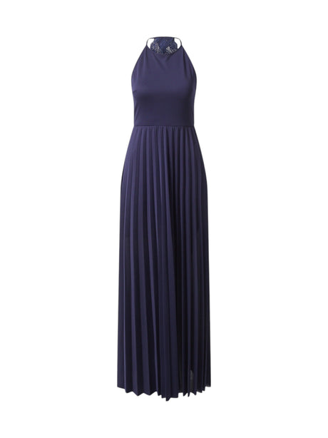 Image for Women's Plain Ruffled Dress,Navy