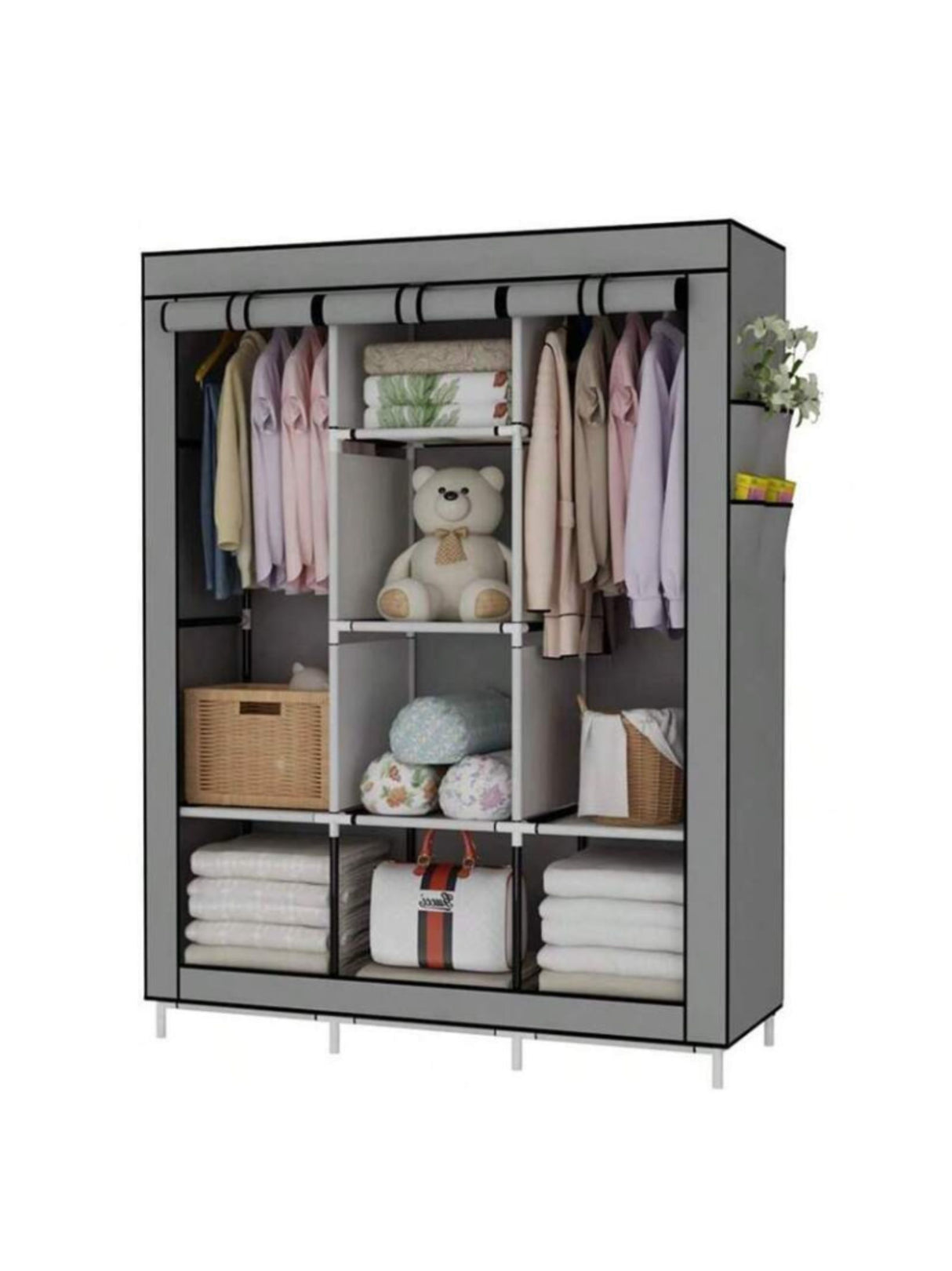 Image for Portable Fabric Wardrobe Organizer
