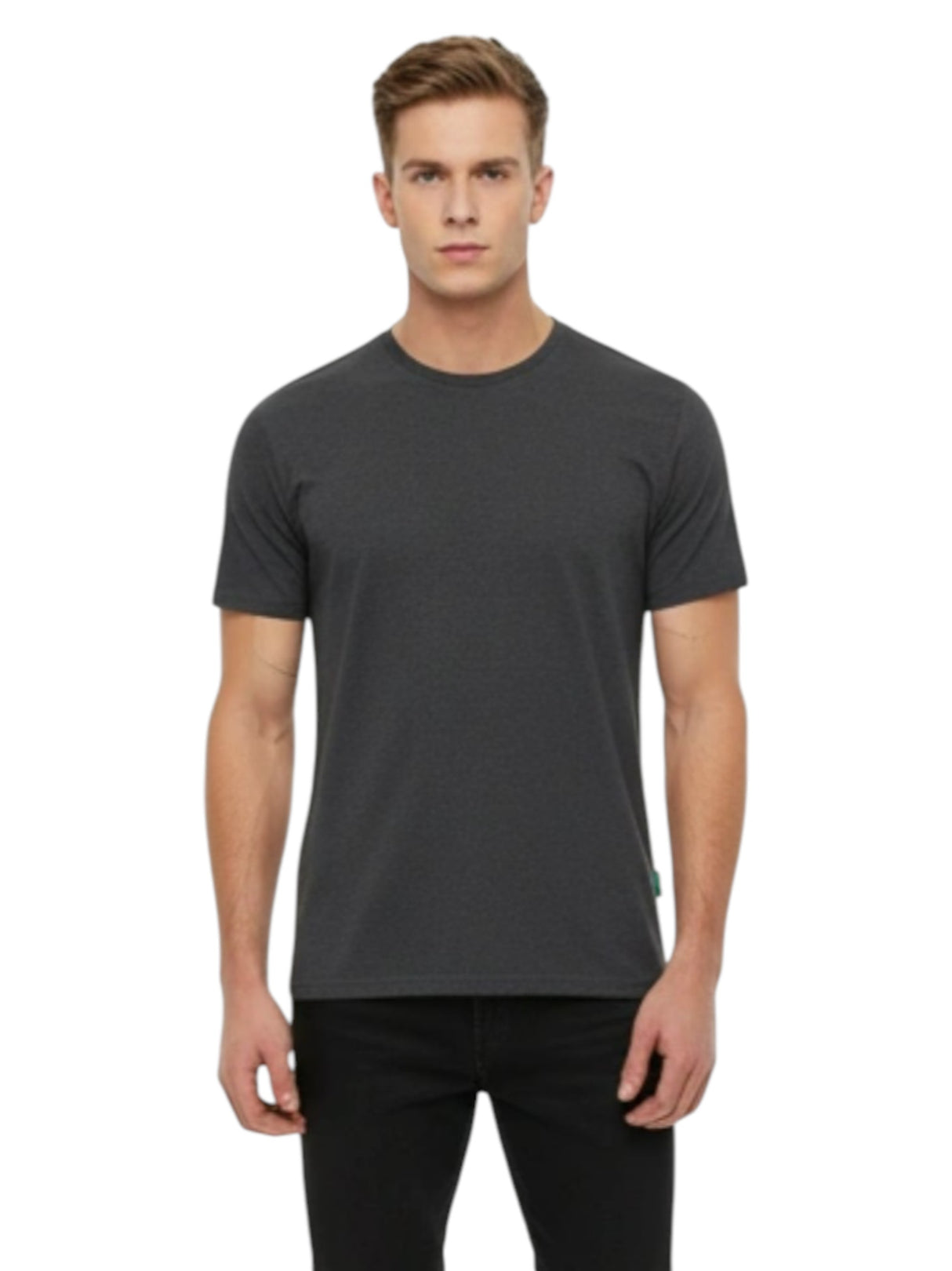Image for Men's Knitted Top,Dark Grey