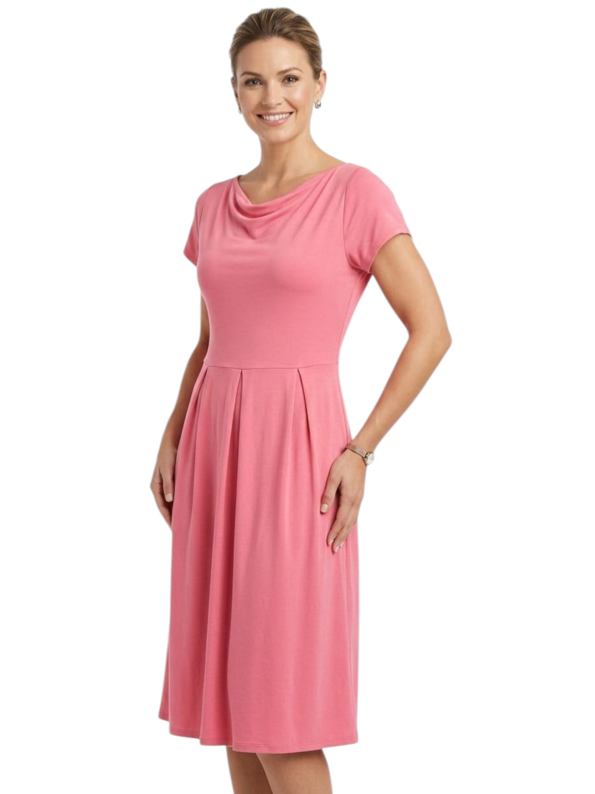 Image for Women's Plain Dress,Pink