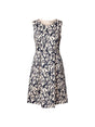 Image for Wome's Navy Printed Dress,Light Pink