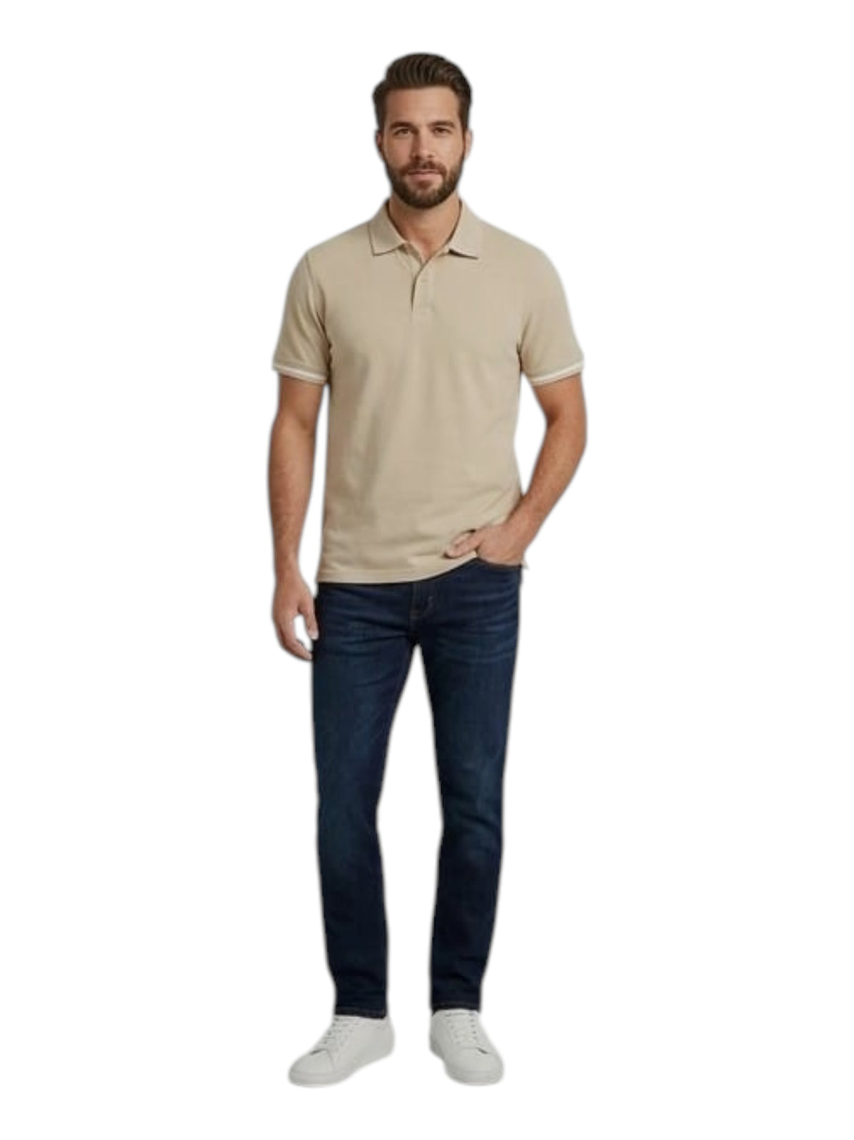 Image for Men's Plainn Top,Light Beige