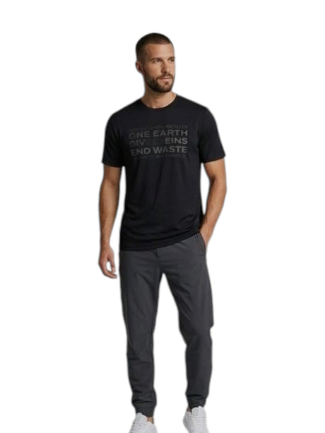 Image for Men's Printed Top,Black