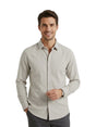 Image for Men's Textured Dress Shirt,Grey