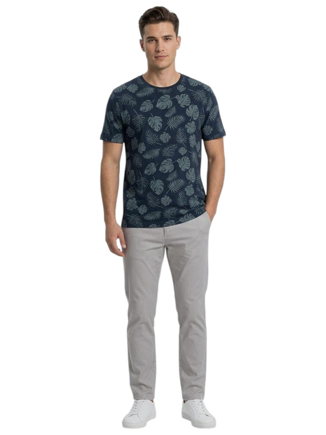 Image for Men's Printed Top,Navy