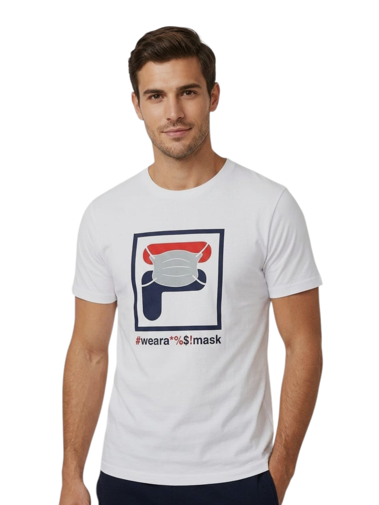 Image for Men's Printed Top,White