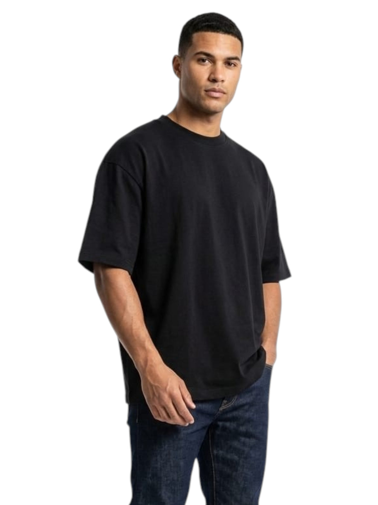 Image for Men's Plain Solid Top,Black