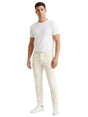 Image for Men's Plain Solid Jeans,Off White