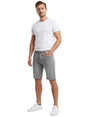 Image for Men's Plain Solid Jeans Short,Grey