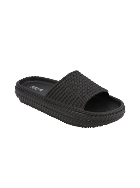 Image for Women's Textured Slippers,Navy