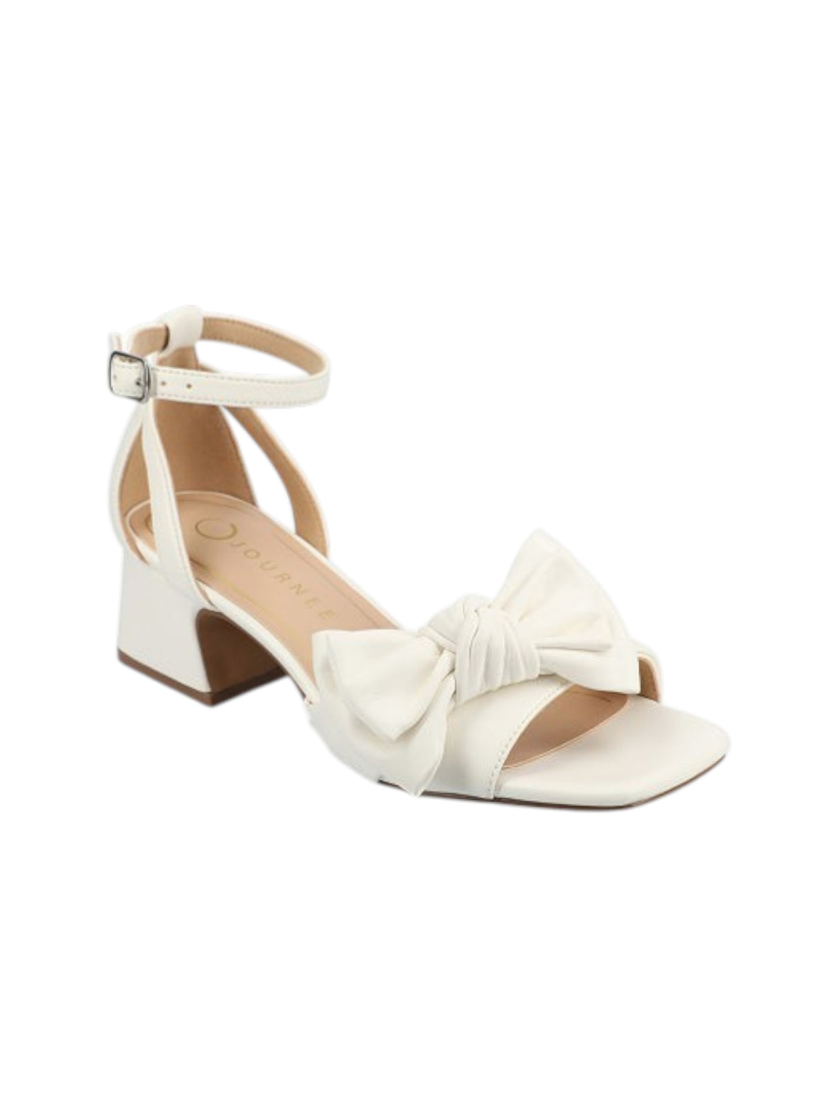 Image for Women's Front Bow Heeled Shoes,White