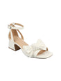 Image for Women's Front Bow Heeled Shoes,White