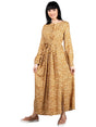 Image for Women's Floral Printed Dress,Light Brown