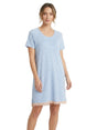 Image for Women's White Striped Sleepwear Robe,Blue