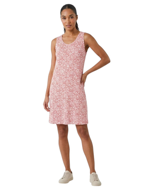 Image for Women's Terracotta Printed Dress,White