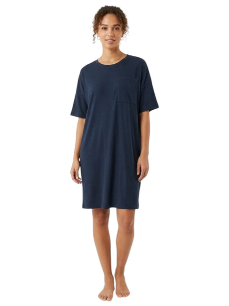 Image for Women's Ribbed Sleepwear Robe,Navy