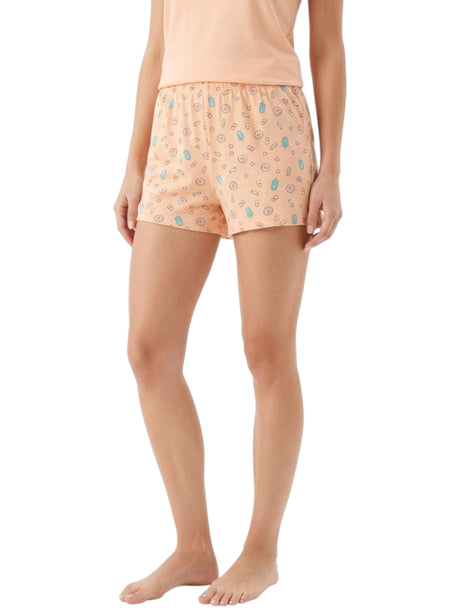 Image for Women's Printed Sleepwear Short,Coral