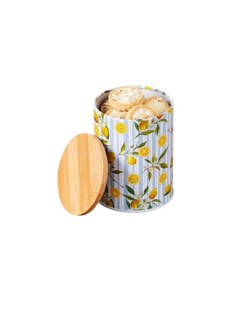Image for Metal Can With Bamboo Lid