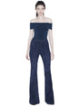 Image for Women's Plain Cold Shoulders Bodysuit,Navy