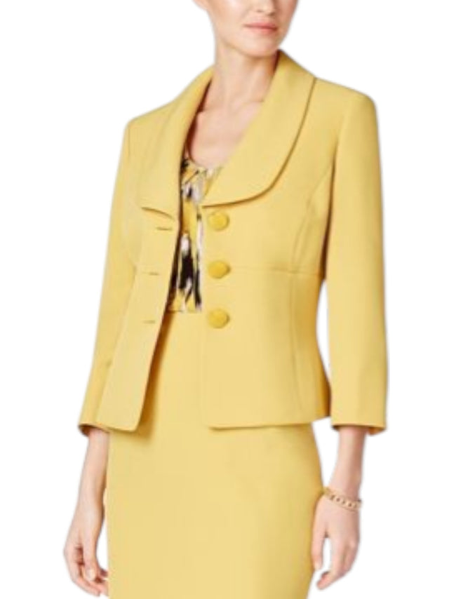 Image for Women's Plain Blazer,Yellow