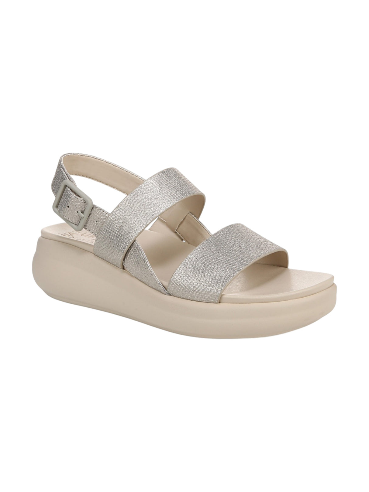 Image for Women's Ribbed Sandals,Taupe/Beige