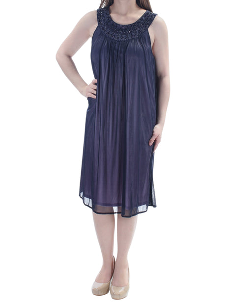 Image for Women's Rhinestones Dress,Dark Navy