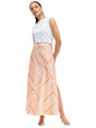 Image for Women's Orange Striped Skirt,Multi