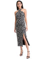 Image for Women's White Embroidered Dress,Black