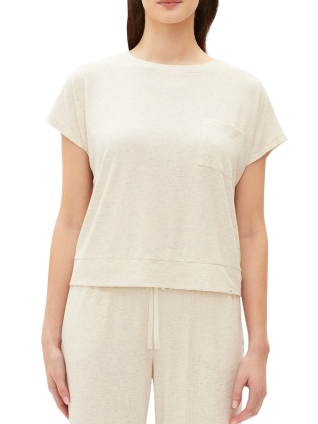 Image for Women's Ribbed Top,Light Beige